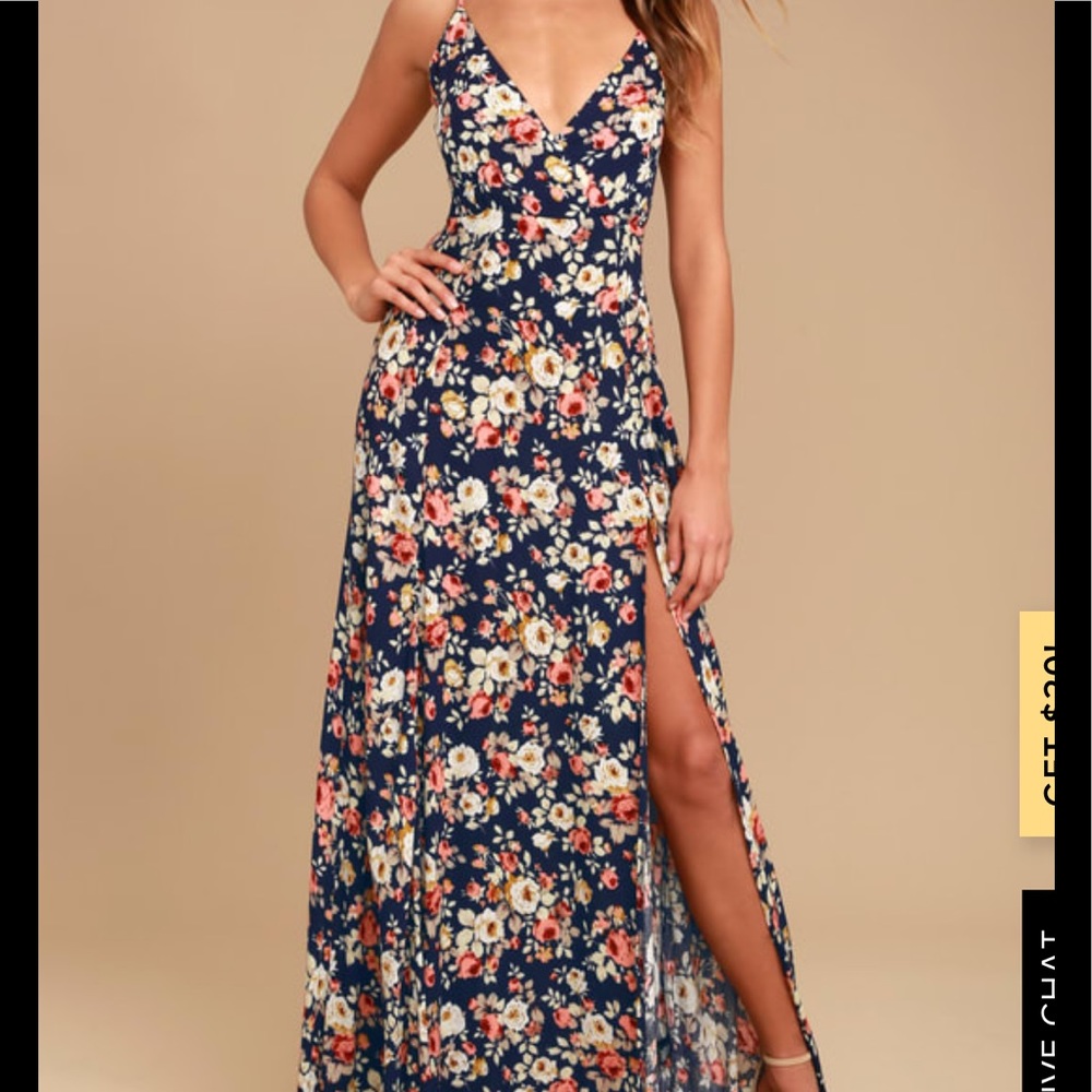 Lulus Everlasting Bliss Dress in Navy